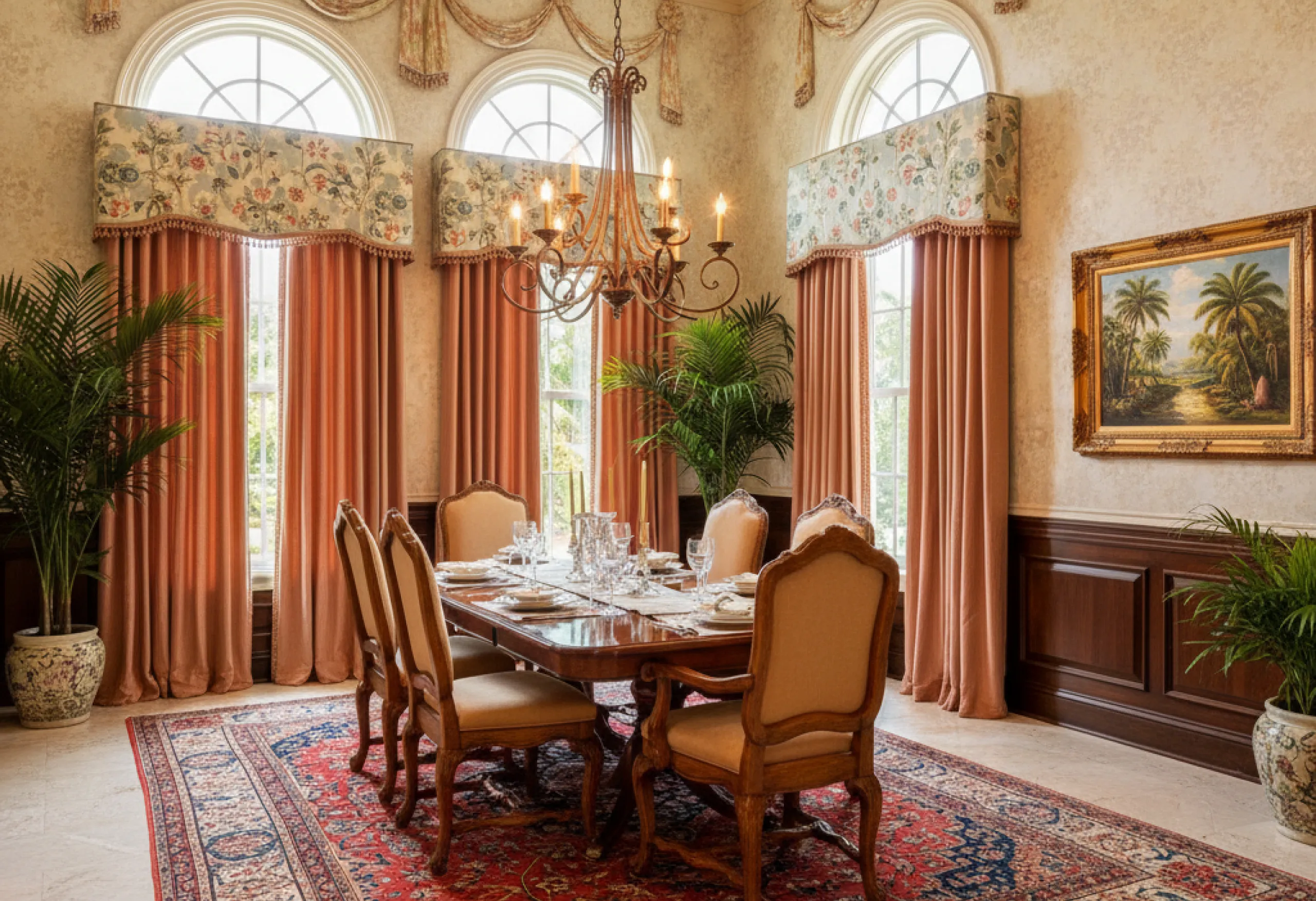 drapery-curtains-traditional-dining-valance-coral-chandelier@4x